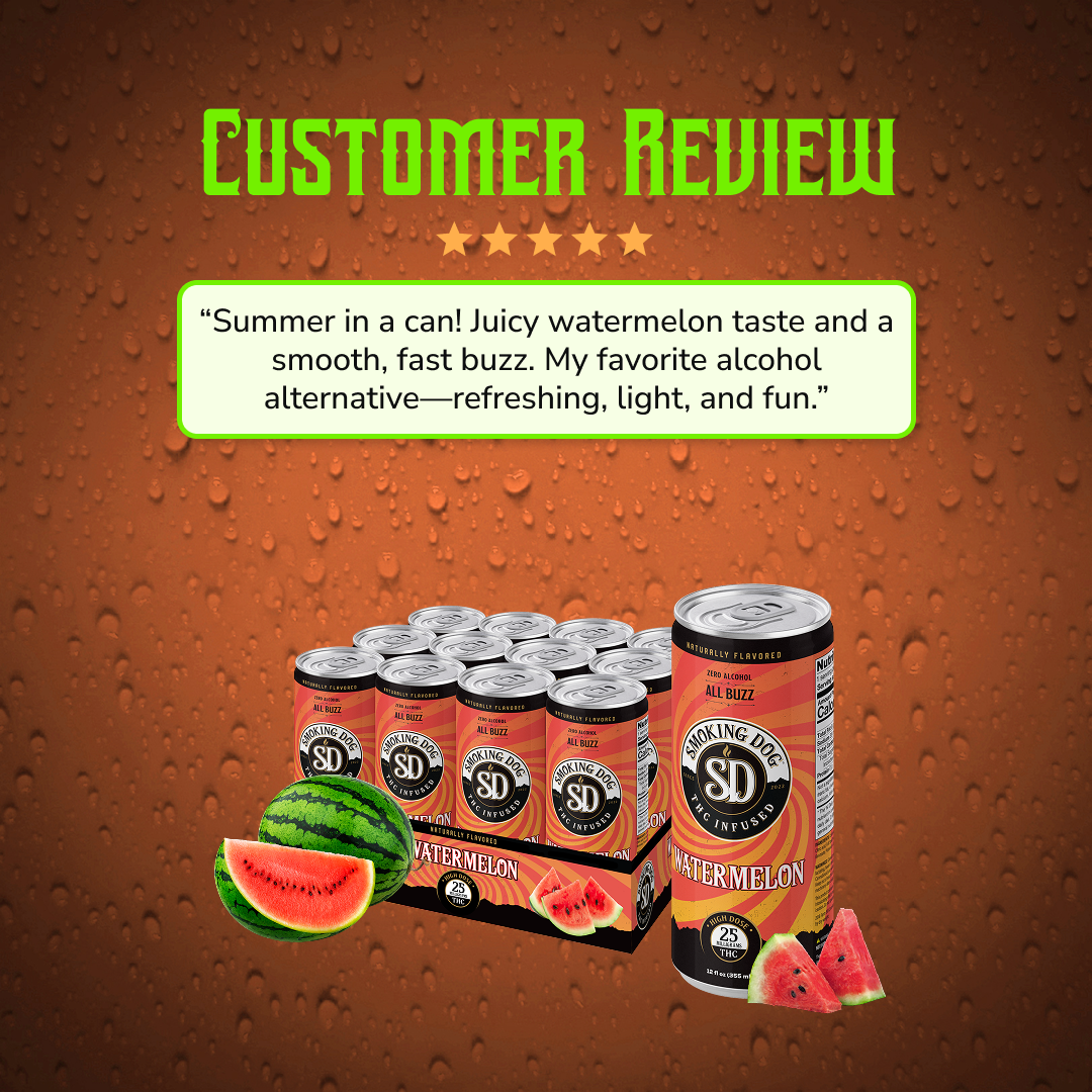 THC Seltzer Watermelon 25mg - 12 pack