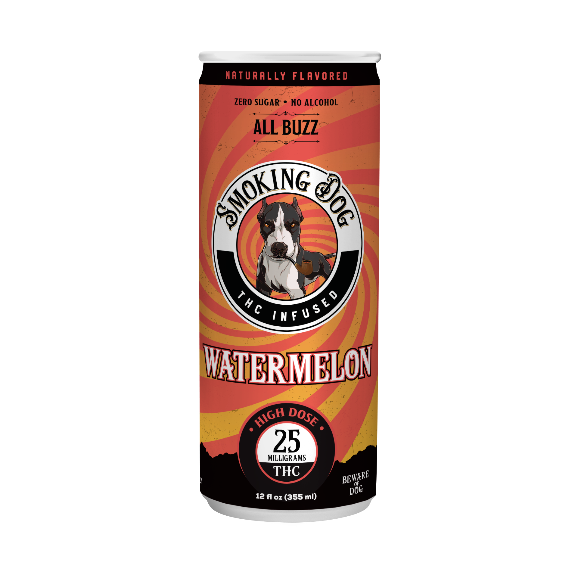THC Seltzer Watermelon 25mg - 12 pack
