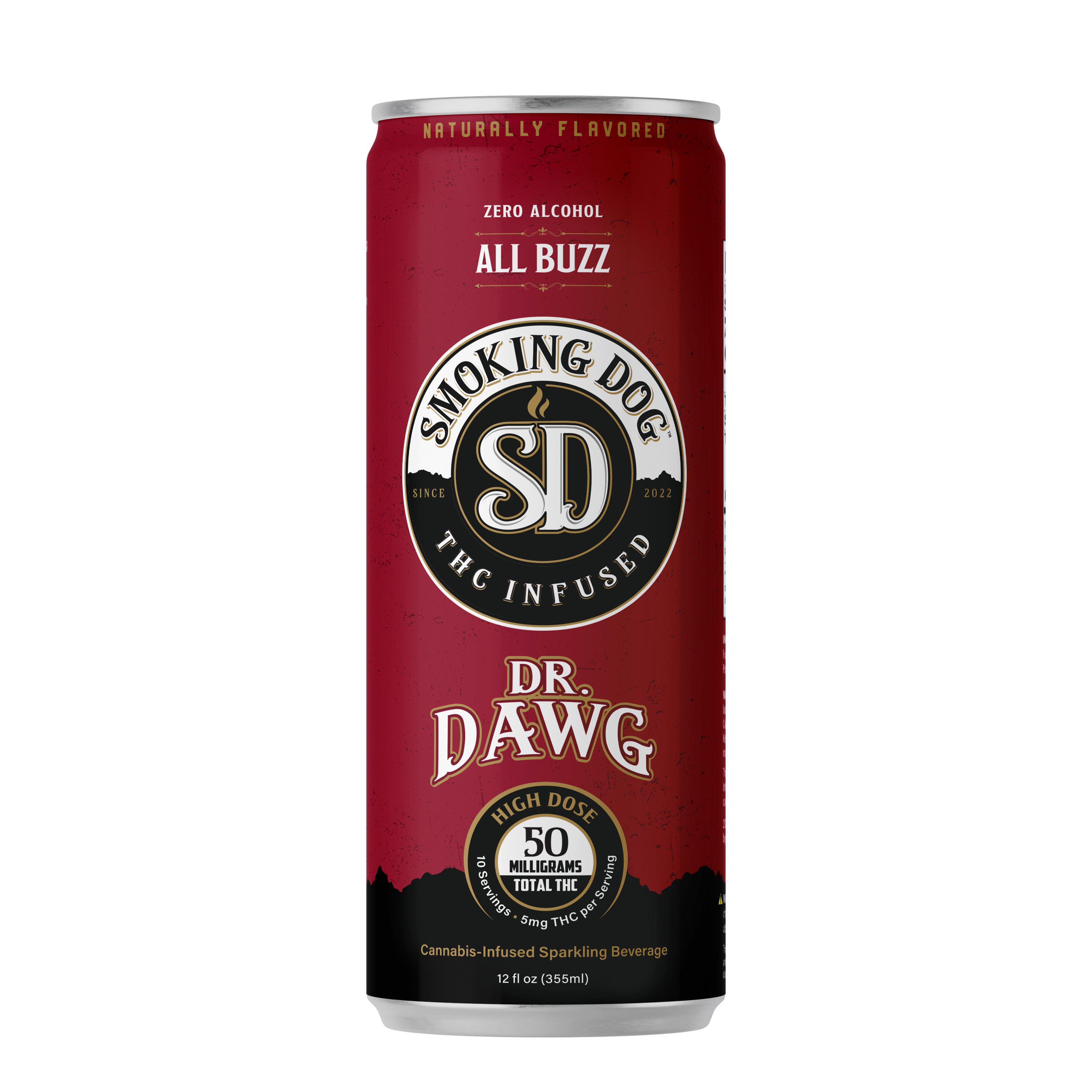 THC Infused Seltzer Dr. Dawg 50mg - 12 Pack