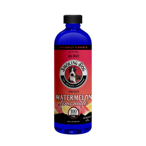 Smoking Dog Watermelon Lemonade bottle, 100mg hemp-derived THC, zero sugar
