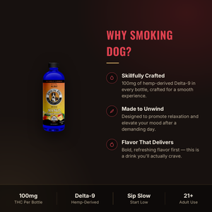 Why choose Smoking Dog Mango Lemonade THC drink