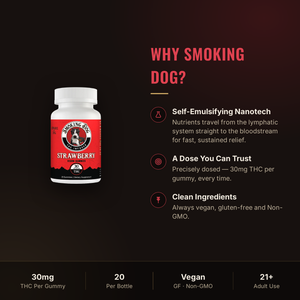 Why choose Smoking Dog Strawberry THC gummies