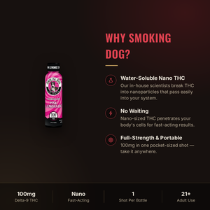 Why choose Smoking Dog Pink Lemonade THC shot