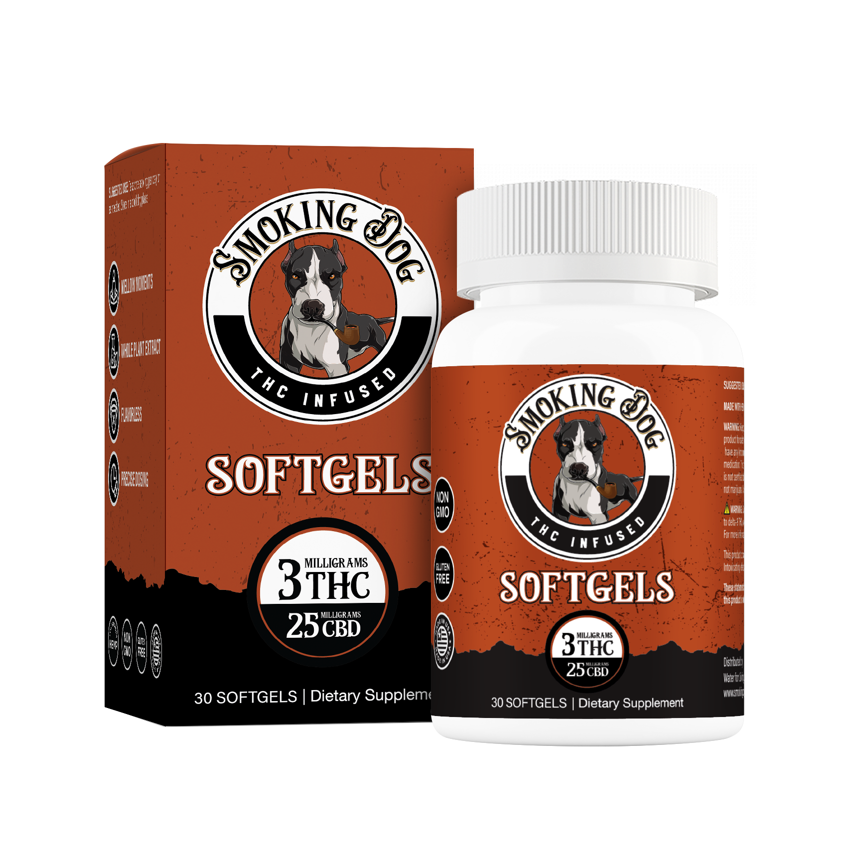 smoking dog Softgel capsules
