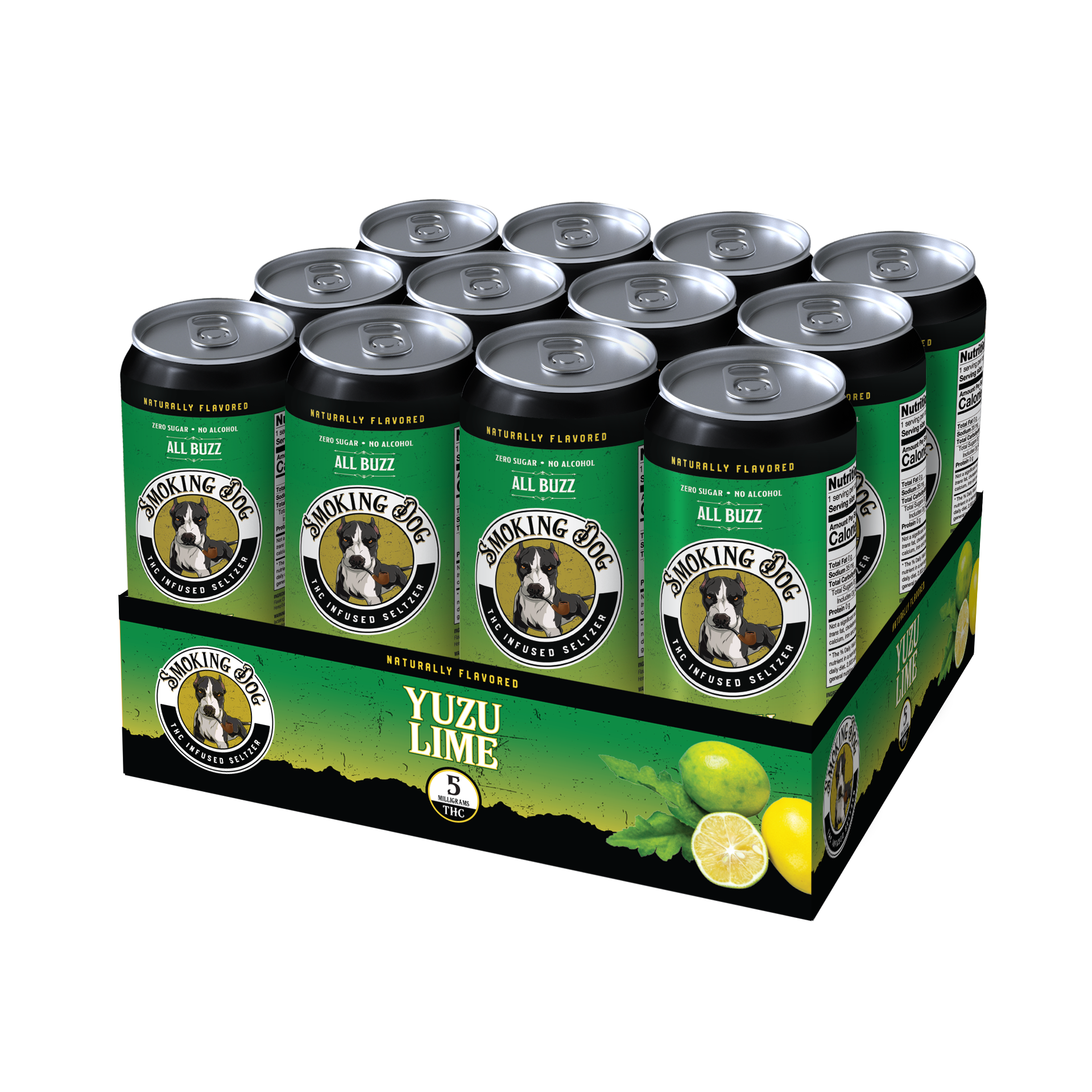 12Pack Smoking Dog Yuzu Lime Tray