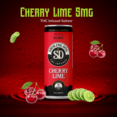 THC Seltzer Cherry Lime 5mg - 12 pack