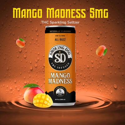 THC Seltzer Mango Madness 5mg - 12 pack