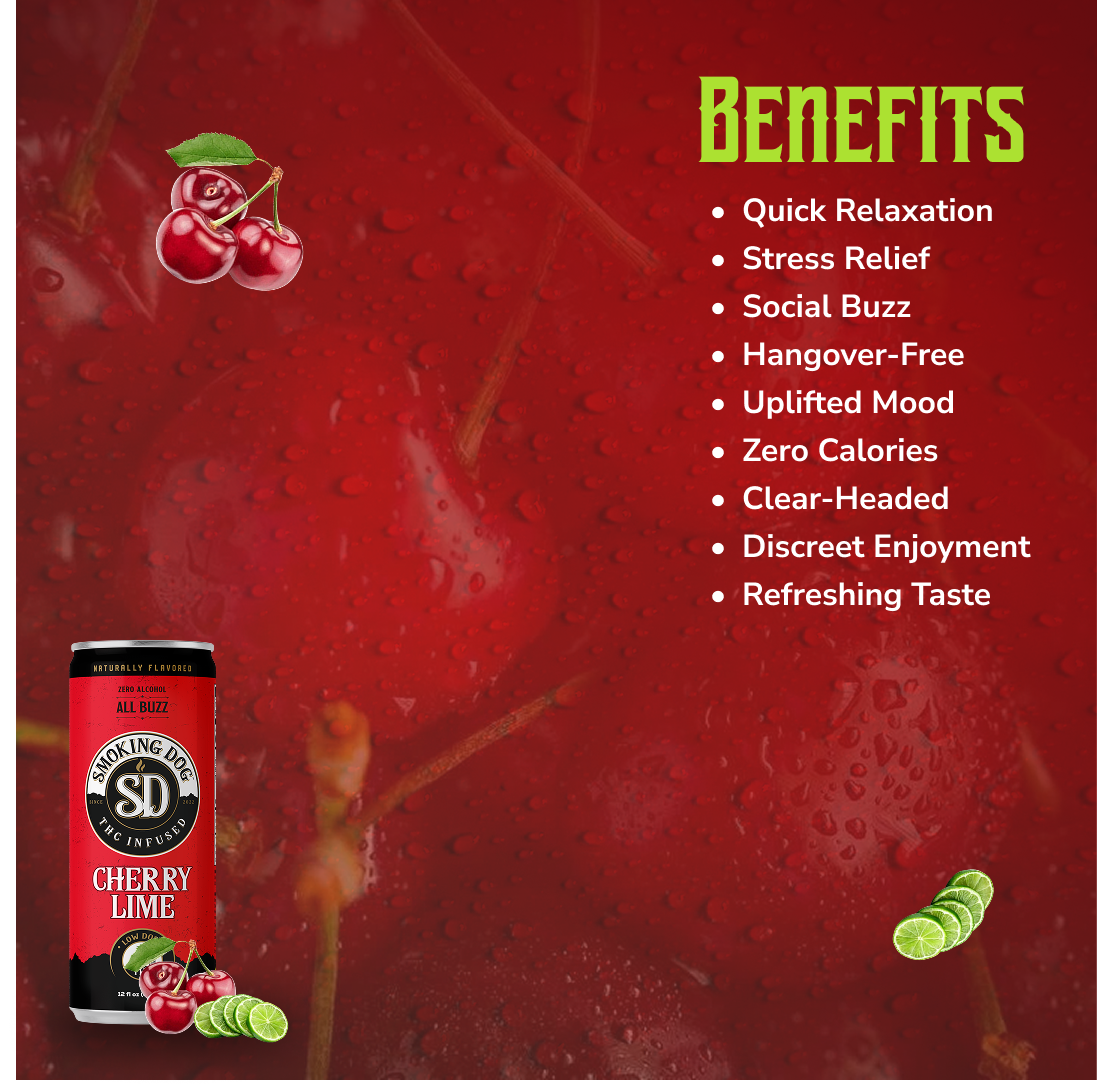 THC Seltzer Cherry Lime 5mg - 12 pack