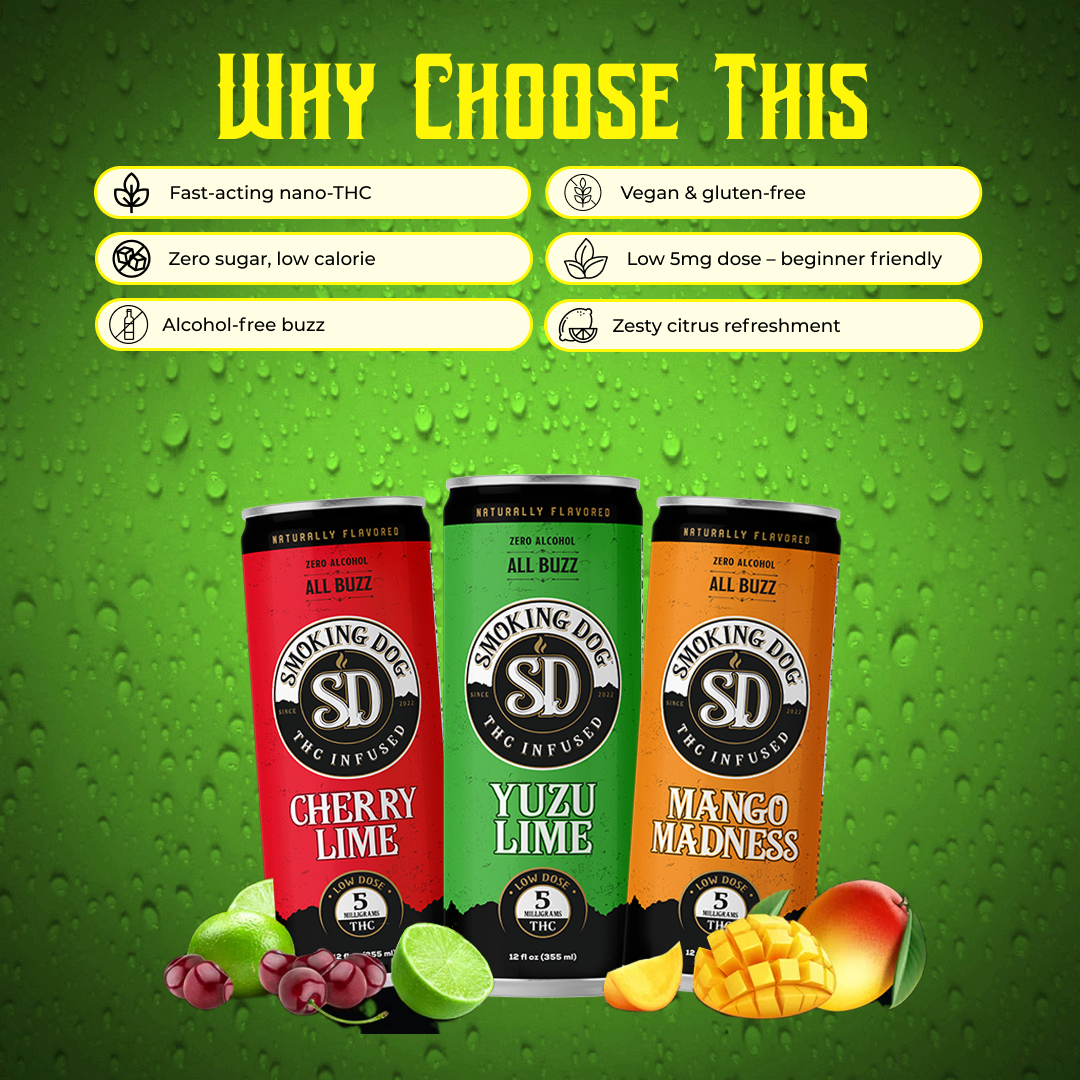 THC Seltzer Yuzu Lime 5mg - 12 pack