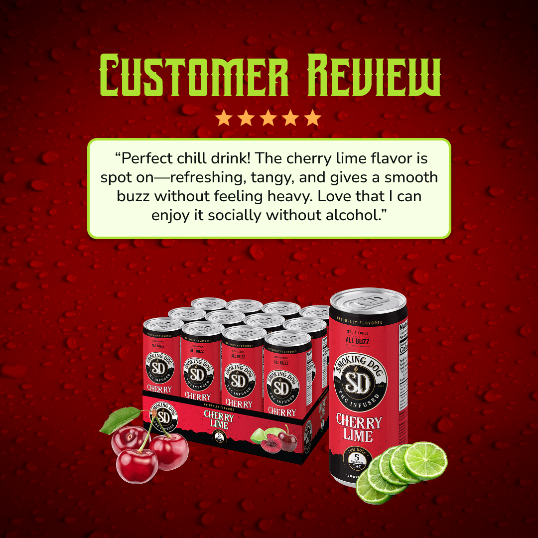 THC Seltzer Cherry Lime 5mg - 12 pack