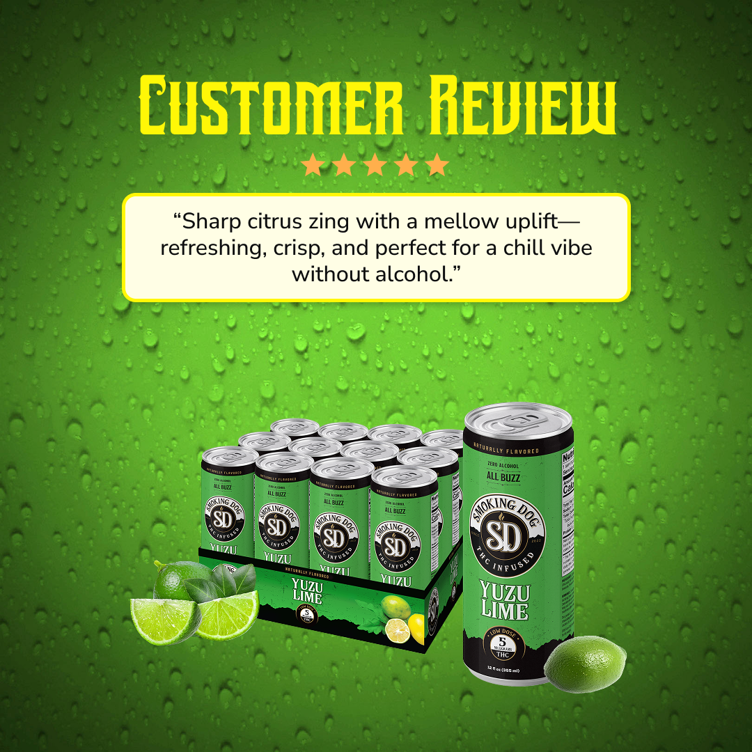 THC Seltzer Yuzu Lime 5mg - 12 pack