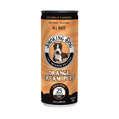THC Seltzer Orange Cream 25mg - 12 Pack