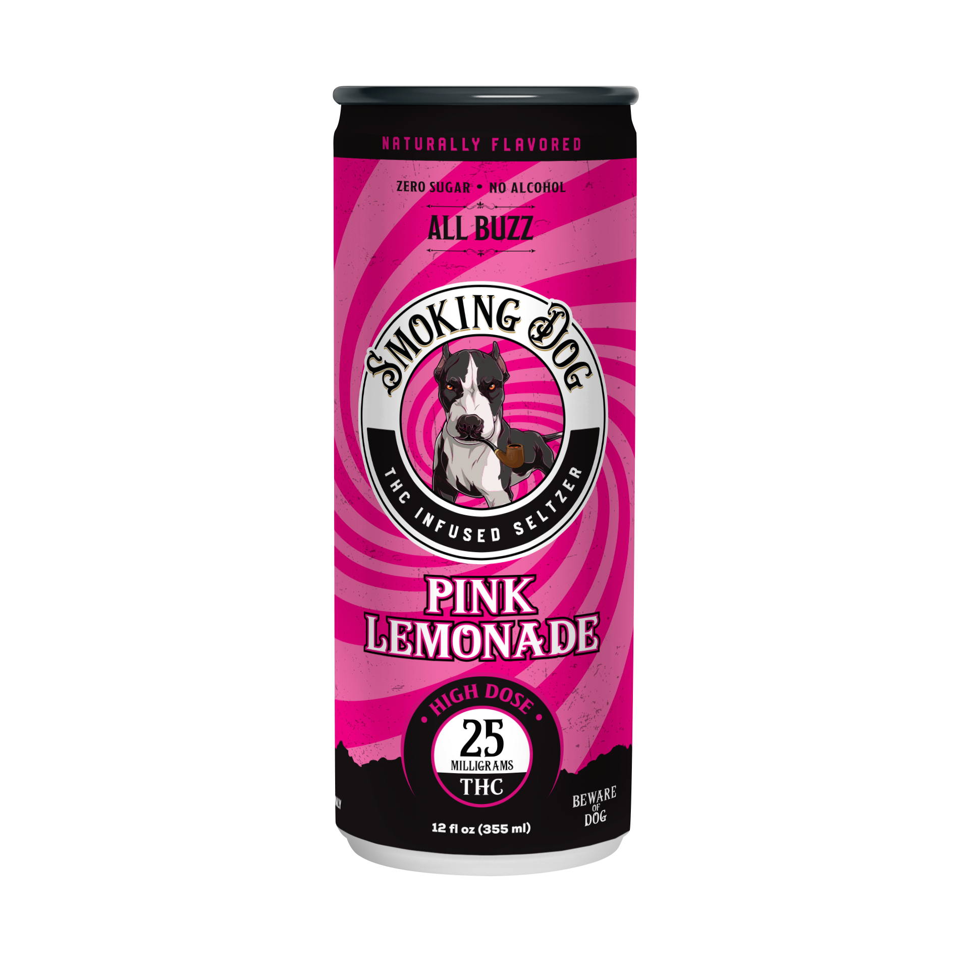 THC Seltzer Pink Lemonade 25mg - 12 Pack