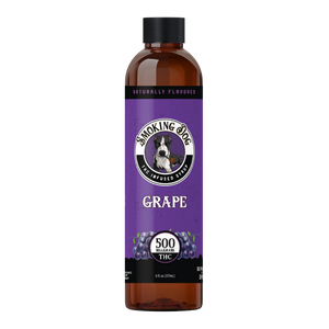 Smoking Dog Grape THC infused syrup bottle, 500mg THC
