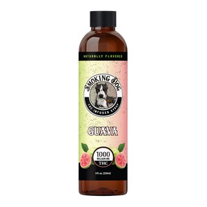 Smoking Dog Guava THC infused syrup bottle, 1000mg THC