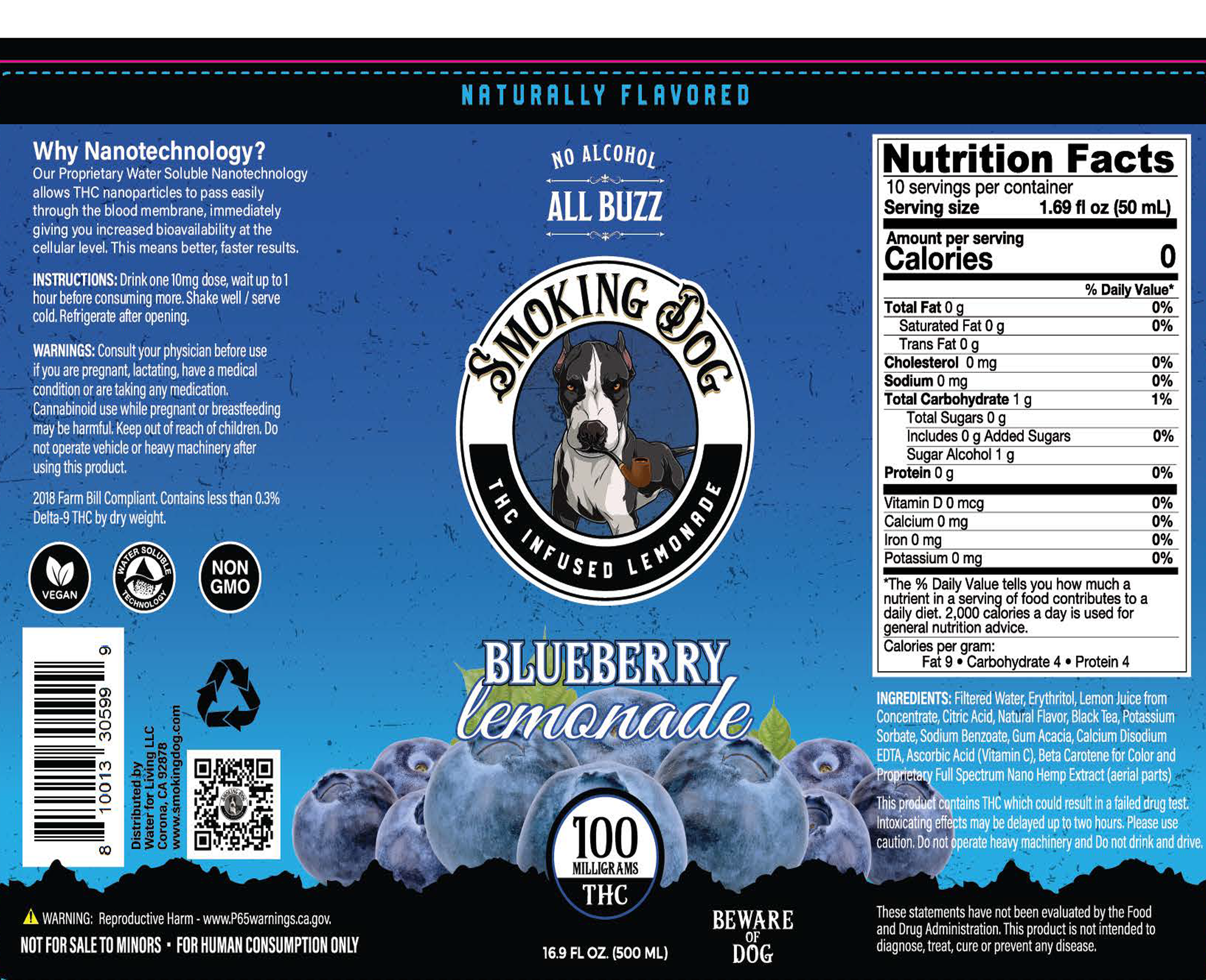 Smoking Dog Blueberry Lemonade