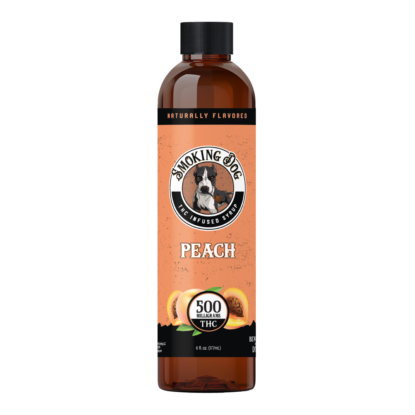 Smoking Dog Peach 500mg Syrup