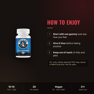 How to enjoy Smoking Dog Blue Raspberry THC gummies: dosing guidance
