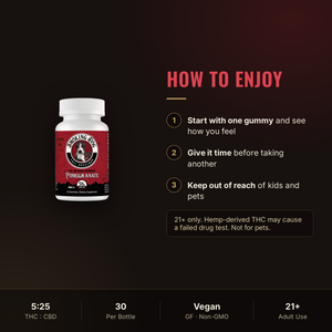 How to enjoy Smoking Dog Pomegranate THC gummies: dosing guidance