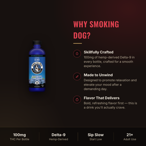Why choose Smoking Dog Blueberry Lemonade THC drink