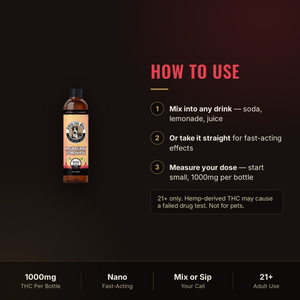 How to use Smoking Dog Raspberry Lemonade THC syrup: mix or take straight