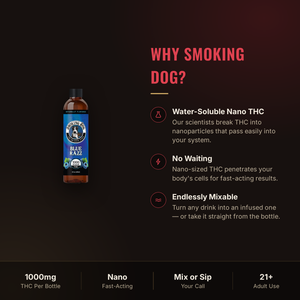 Why choose Smoking Dog Blue Razz THC syrup