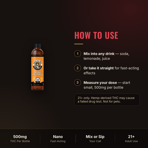 How to use Smoking Dog Orange Creamsicle THC syrup: mix or take straight