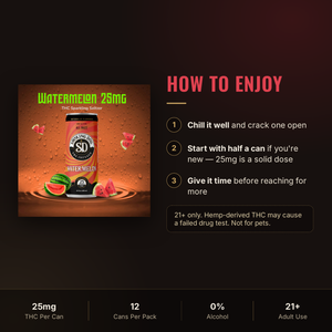 How to enjoy Smoking Dog Watermelon THC seltzer: serving guidance