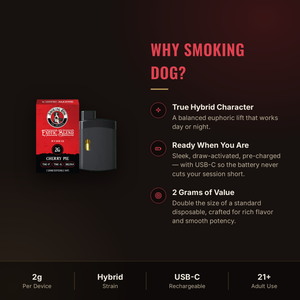 Why choose Smoking Dog Cherry Pie disposable vape