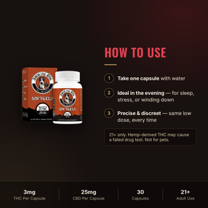 How to use Smoking Dog THC + CBD Softgels