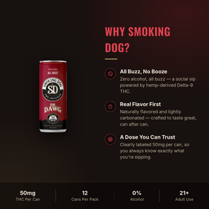 Why choose Smoking Dog Dr. Dawg THC soda